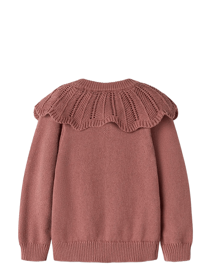 Lil'Atelier - NMFNODA LS KNIT CARD LIL - kardiganid - withered rose - 1