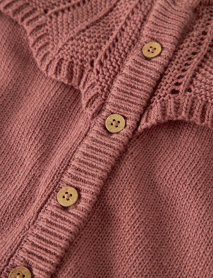 Lil'Atelier - NMFNODA LS KNIT CARD LIL - kardiganid - withered rose - 4