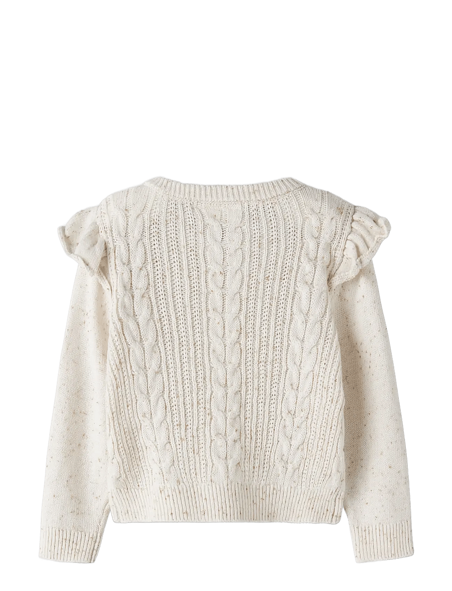 Lil'Atelier - NMFGALTO KAB LS KNIT CARD LIL - cardigans - turtledove - 1