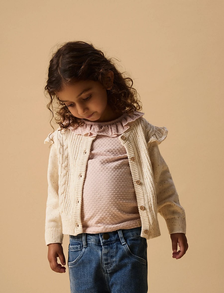 Lil'Atelier - NMFGALTO KAB LS KNIT CARD LIL - cardigans - turtledove - 2