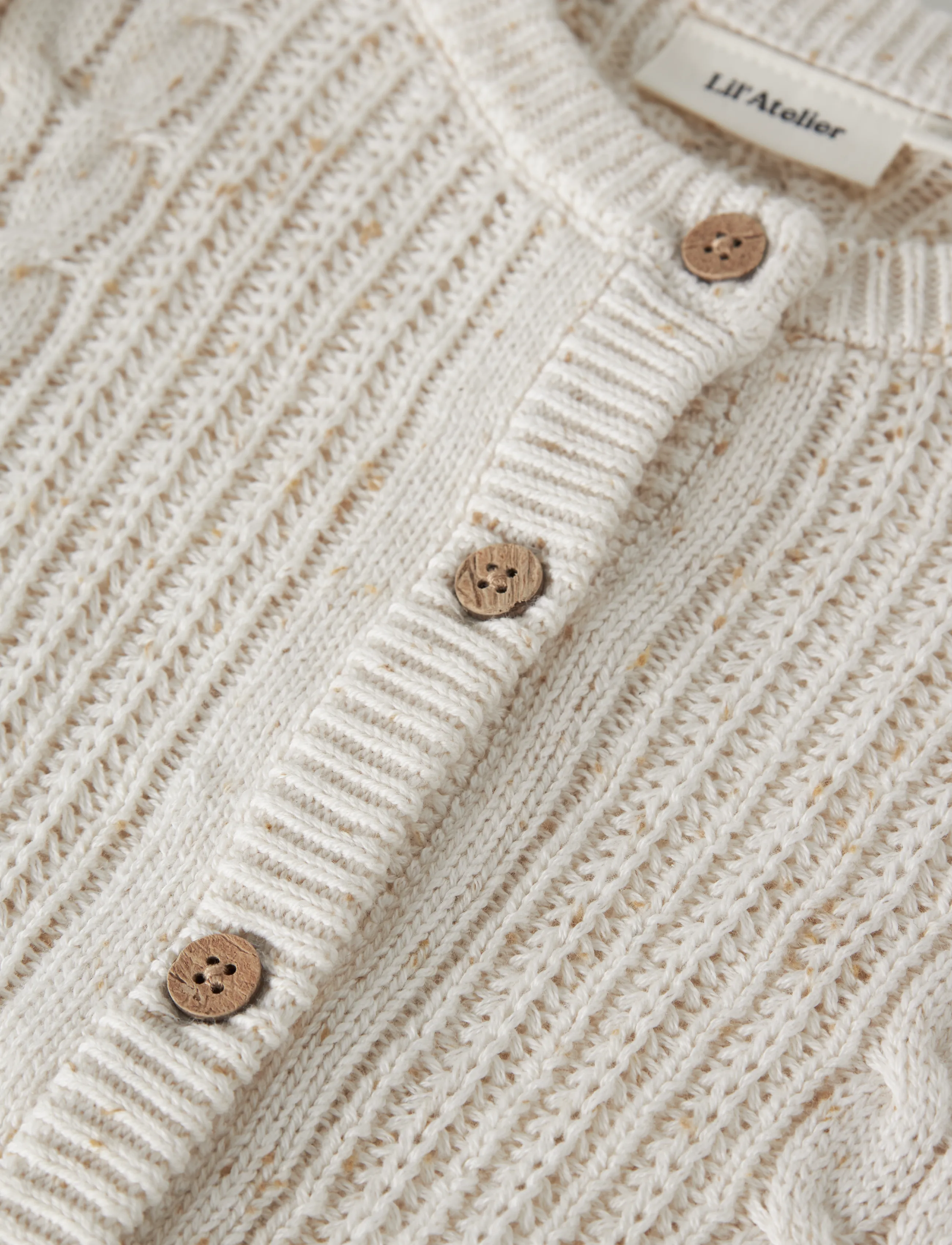 Lil'Atelier - NMFGALTO KAB LS KNIT CARD LIL - cardigans - turtledove - 2
