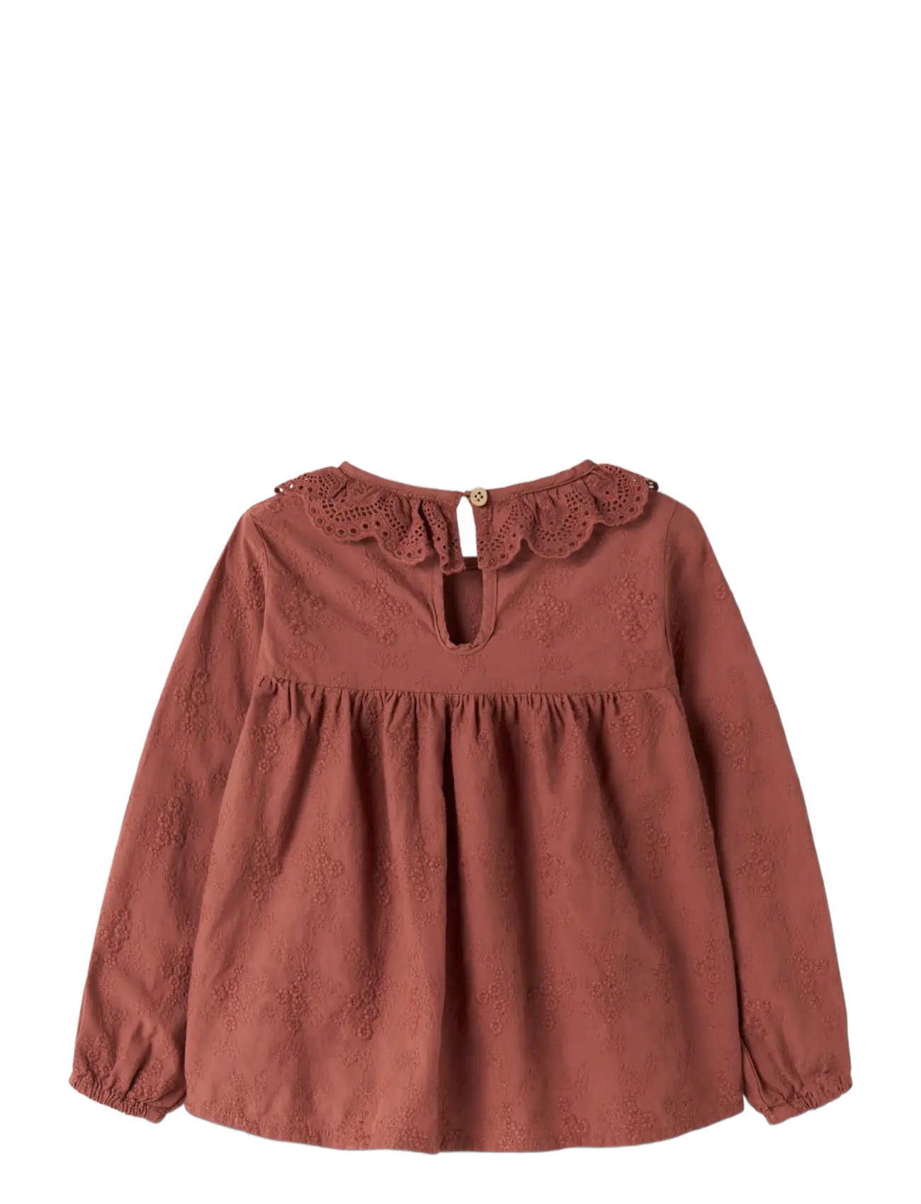 Lil'Atelier - NMFNOPA LS LOOSE SHIRT LIL - langärmlige hemden - mahogany - 1
