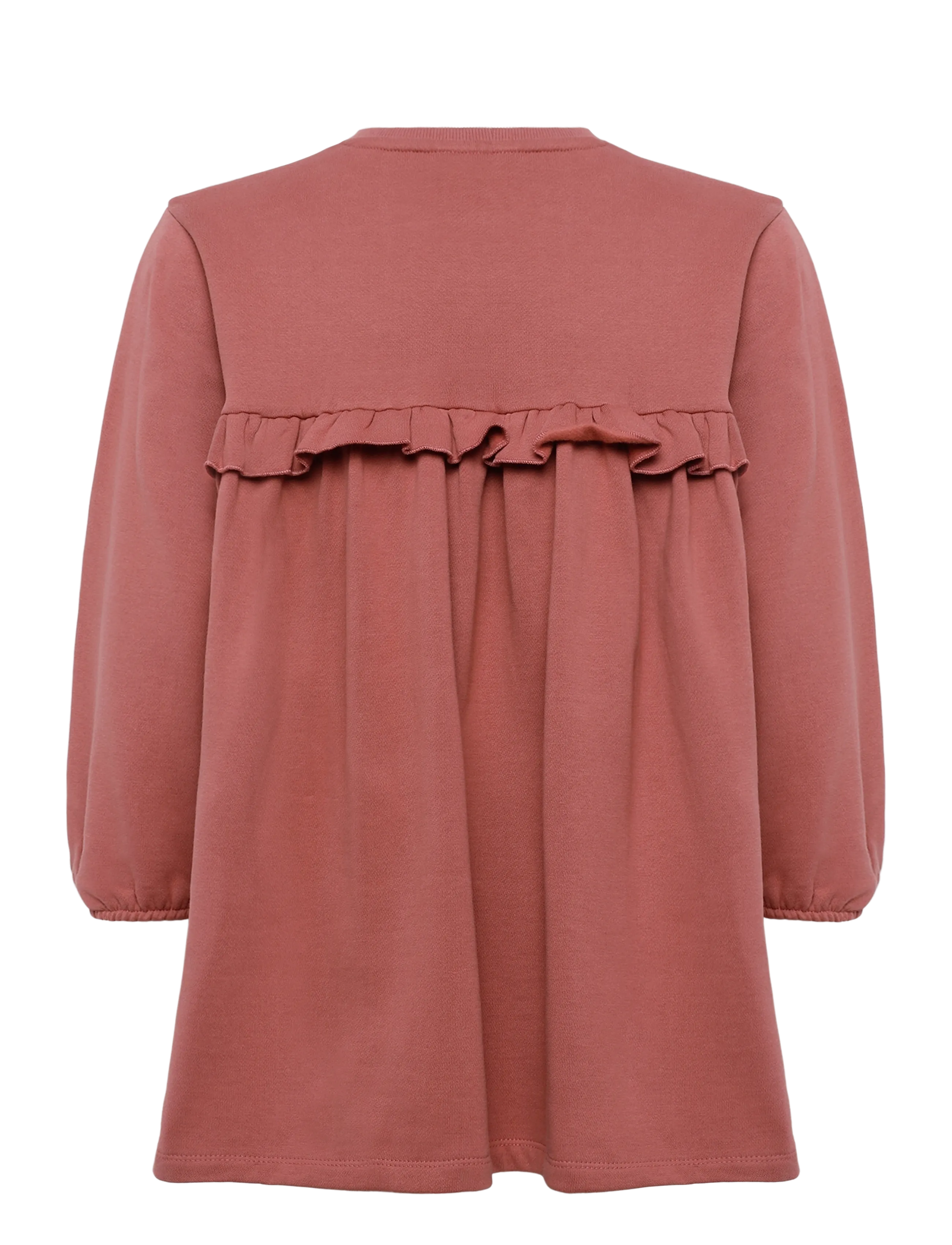 Lil'Atelier - NMFKILANO LS LOOSE SWEAT DRESS BRU LIL - langärmelige freizeitkleider - withered rose - 1