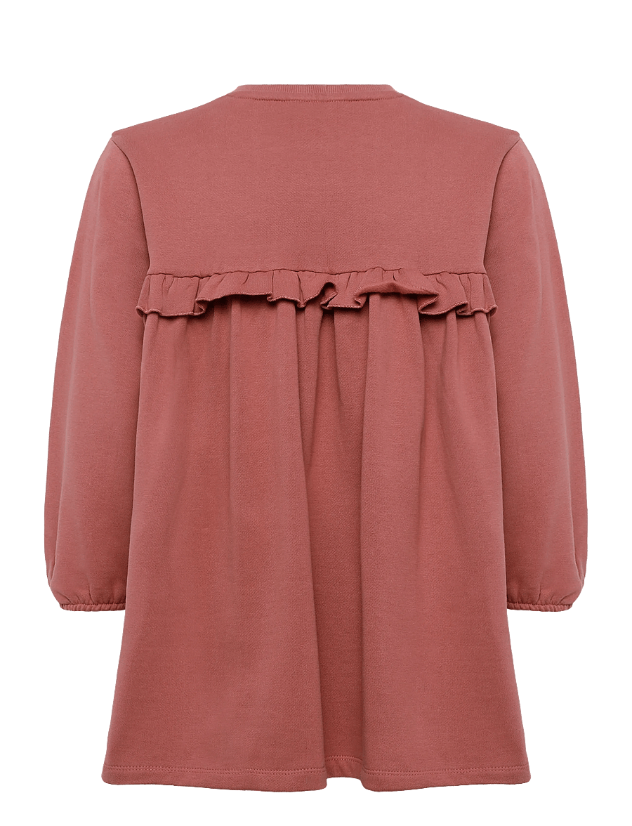 Lil'Atelier - NMFKILANO LS LOOSE SWEAT DRESS BRU LIL - langärmelige freizeitkleider - withered rose - 1