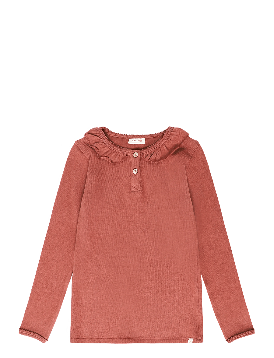 Lil'Atelier - NMFTHORO HUF LS SLIM TOP LIL - langärmelig - mahogany - 0