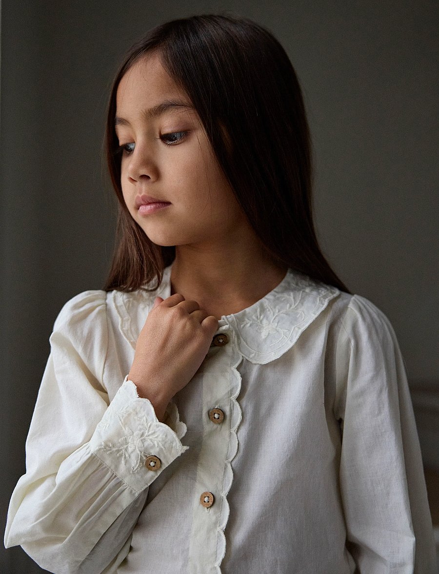 Lil'Atelier - NMFOLA LS LOOSE SHIRT LIL - pikkade varrukatega särgid - turtledove - 3