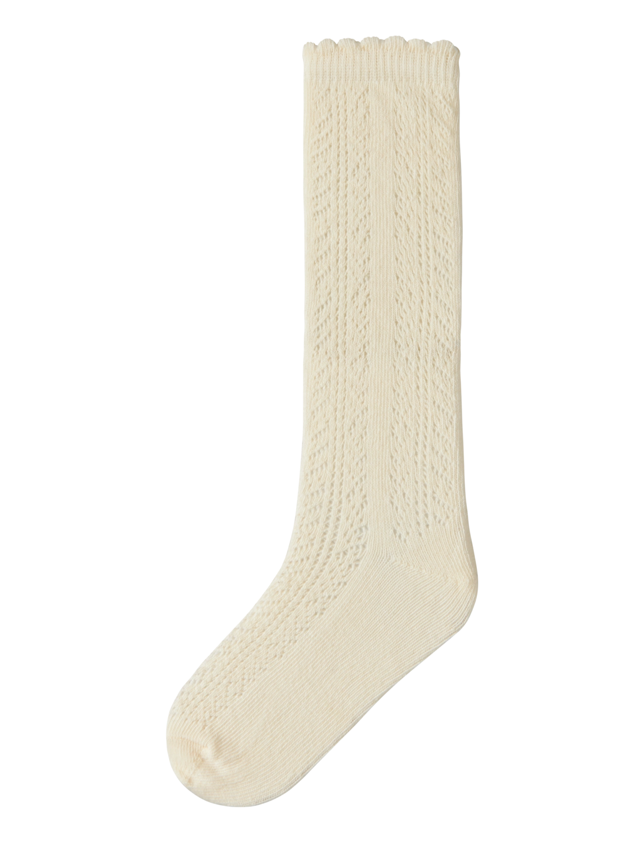 Lil'Atelier NMFOLAJA KNEE SOCK LIL - Strømper - TURTLEDOVE / cream