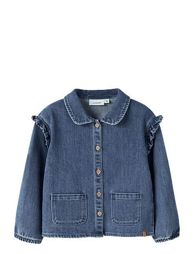 Nmfobello Ls Loose Overshirt 1144-Se Lil - Denimjakker