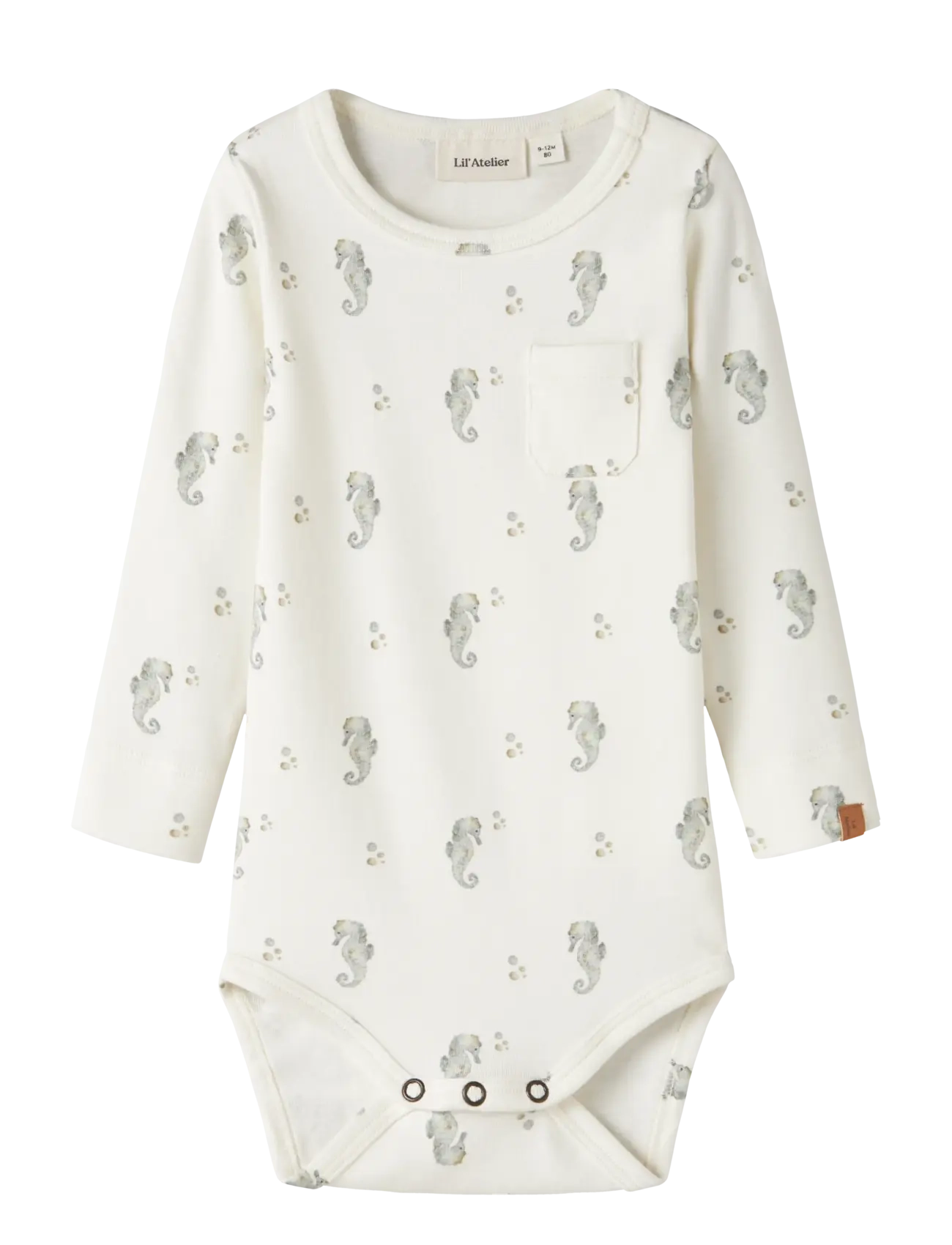 Lil'Atelier NBMGAYO SEV LS SLIM BODY LIL - Heldragter - COCONUT MILK / white