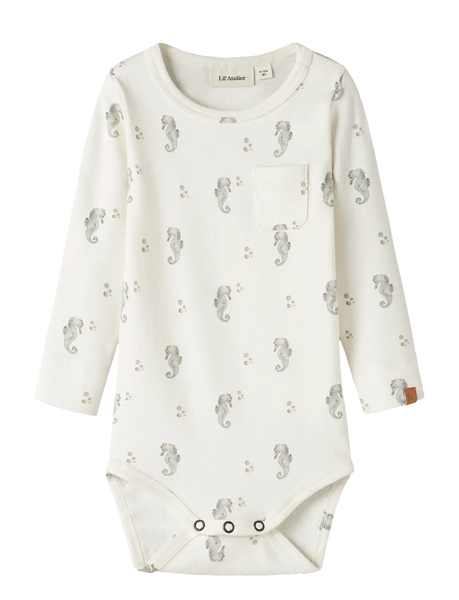 Lil'Atelier - NBMGAYO SEV LS SLIM BODY LIL - met lange mouwen - coconut milk - 0