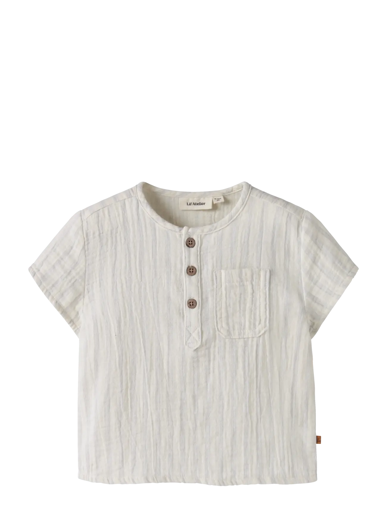 Lil'Atelier NBMHAGI SS LOOSE SHIRT LIL - Riided - COCONUT MILK / beige