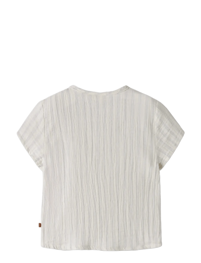 Lil'Atelier - NBMHAGI SS LOOSE SHIRT LIL - kurzärmlige hemden - coconut milk - 1