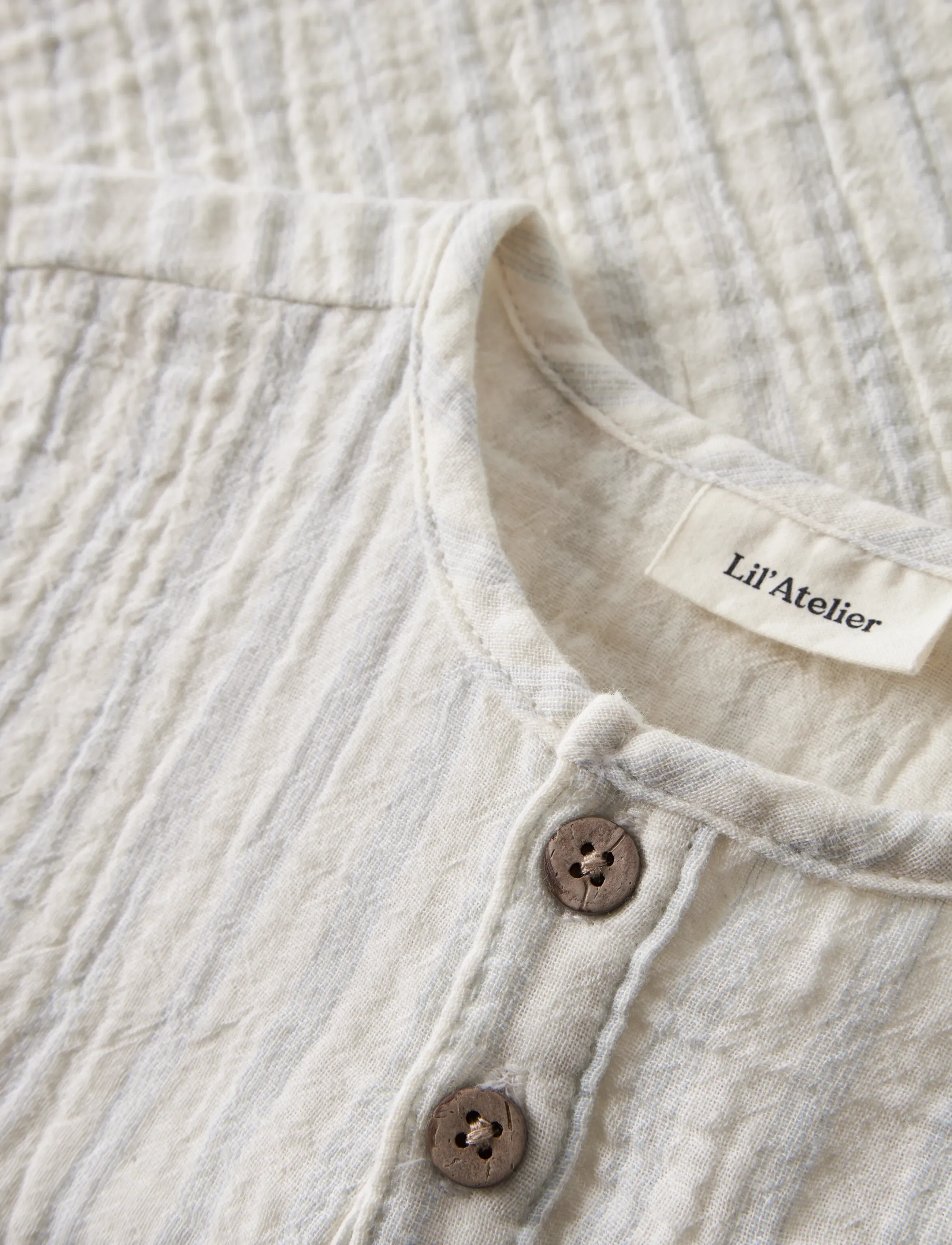 Lil'Atelier - NBMHAGI SS LOOSE SHIRT LIL - overhemden met korte mouwen - coconut milk - 2
