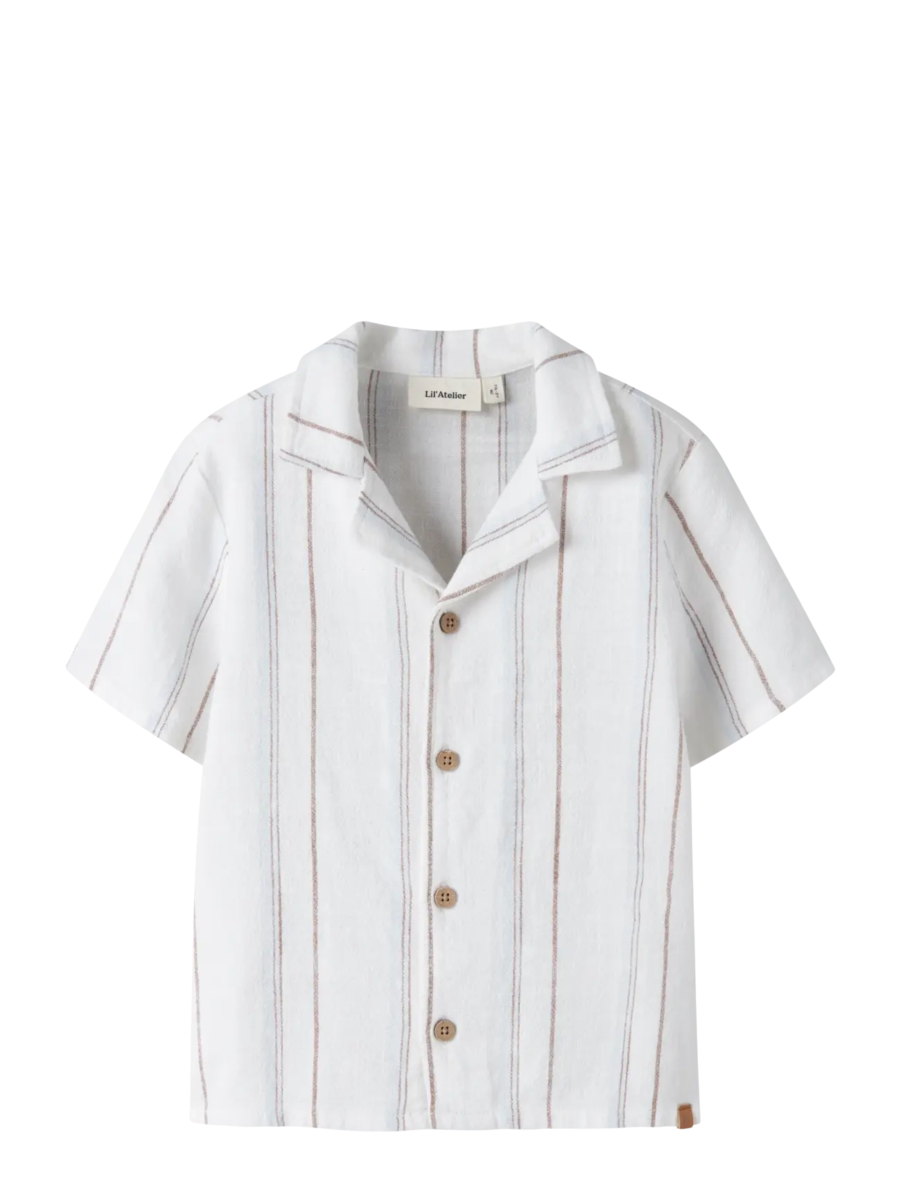 Lil'Atelier NMMJERAN SS LOOSE SHIRT LIL - Tops - COCONUT MILK / white