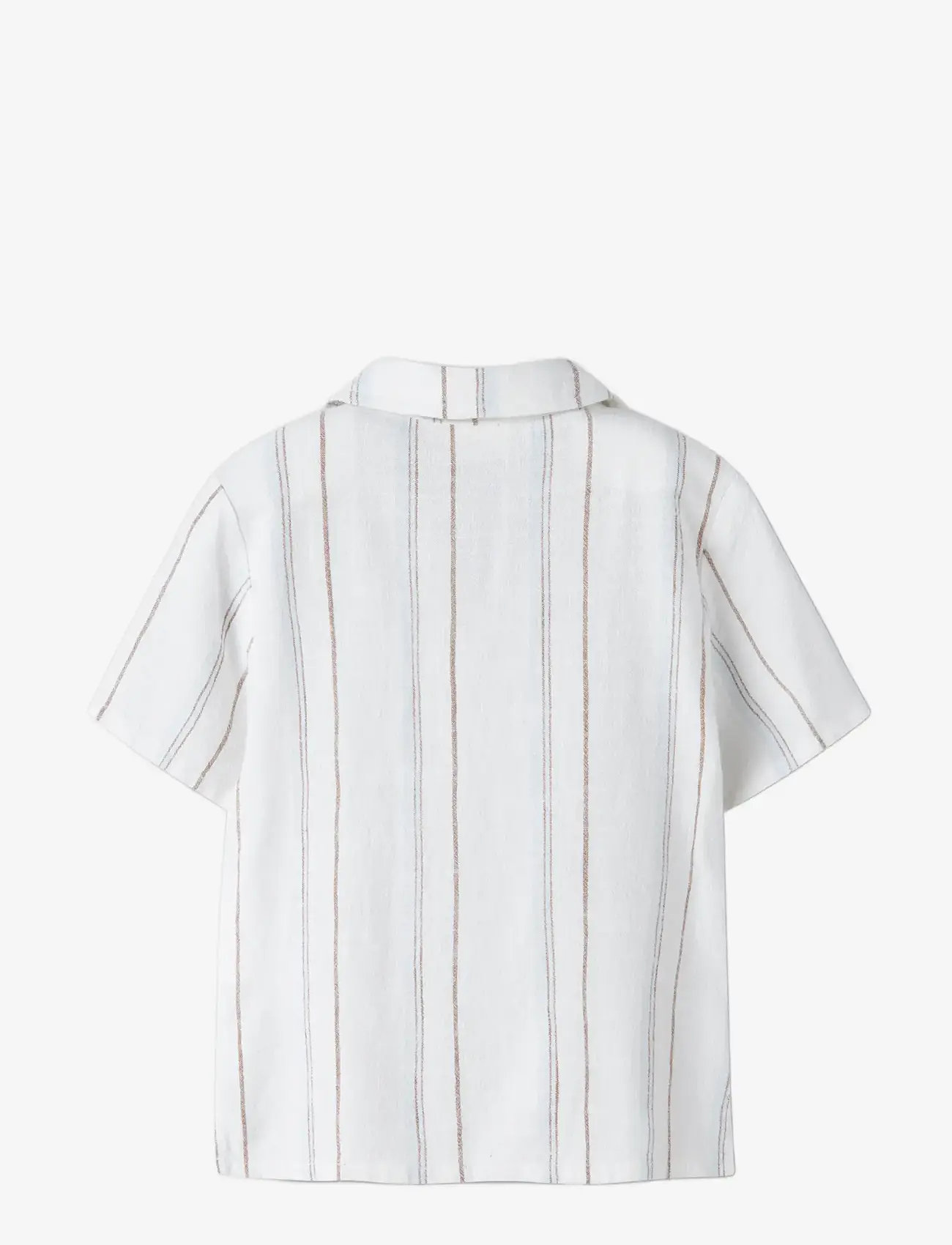Lil'Atelier - NMMJERAN SS LOOSE SHIRT LIL - kurzärmlige hemden - coconut milk - 1