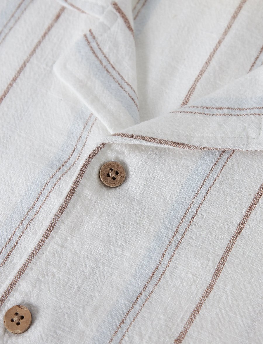 Lil'Atelier - NMMJERAN SS LOOSE SHIRT LIL - kurzärmlige hemden - coconut milk - 2