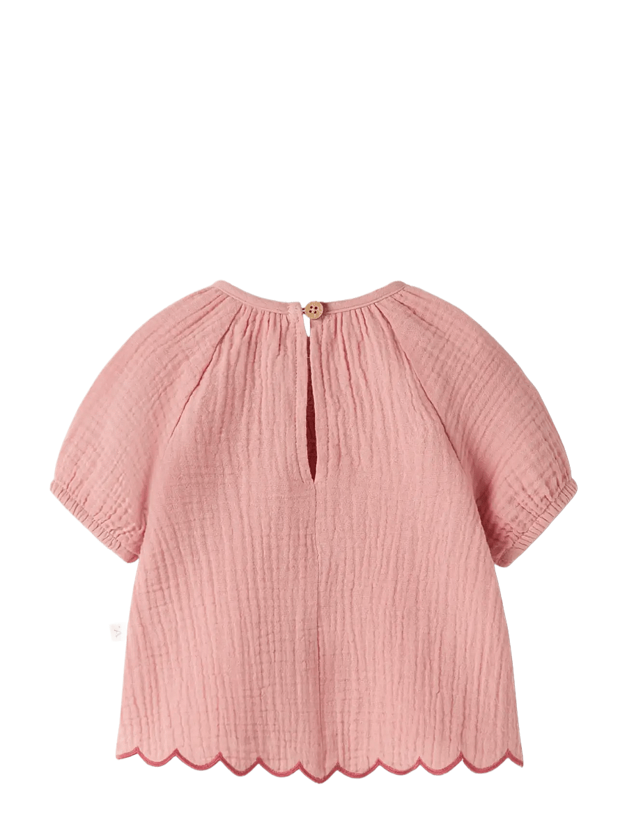 Lil'Atelier - NBFHIBA SS LOOSE TOP LIL - kortærmede t-shirts - rose tan - 1