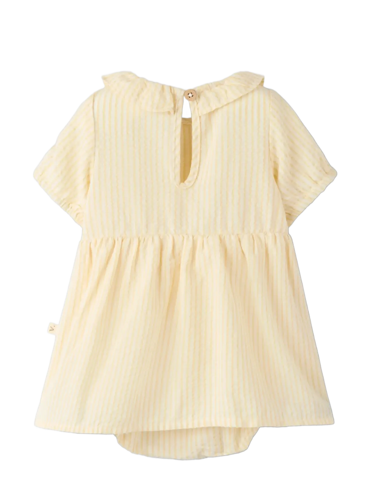 Lil'Atelier - NBFFOLLY SS BODY DRESS LIL - kortærmede babykjoler - coconut milk - 1