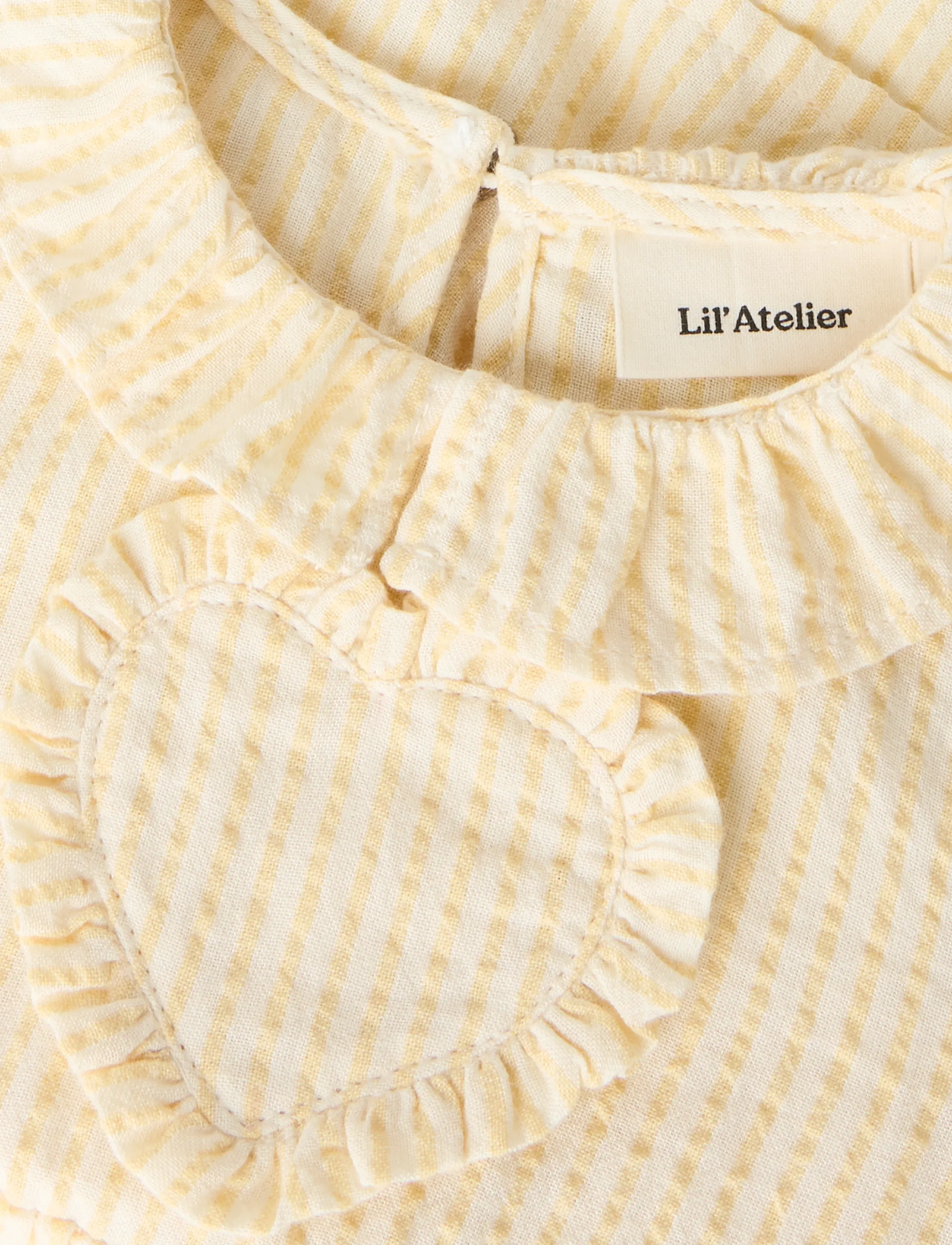 Lil'Atelier - NBFFOLLY SS BODY DRESS LIL - kortærmede babykjoler - coconut milk - 2