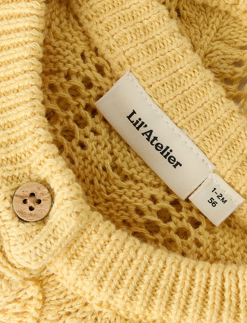 Lil'Atelier - NBFFEA LS KNIT CARD LIL - cardigans - sahara sun - 2