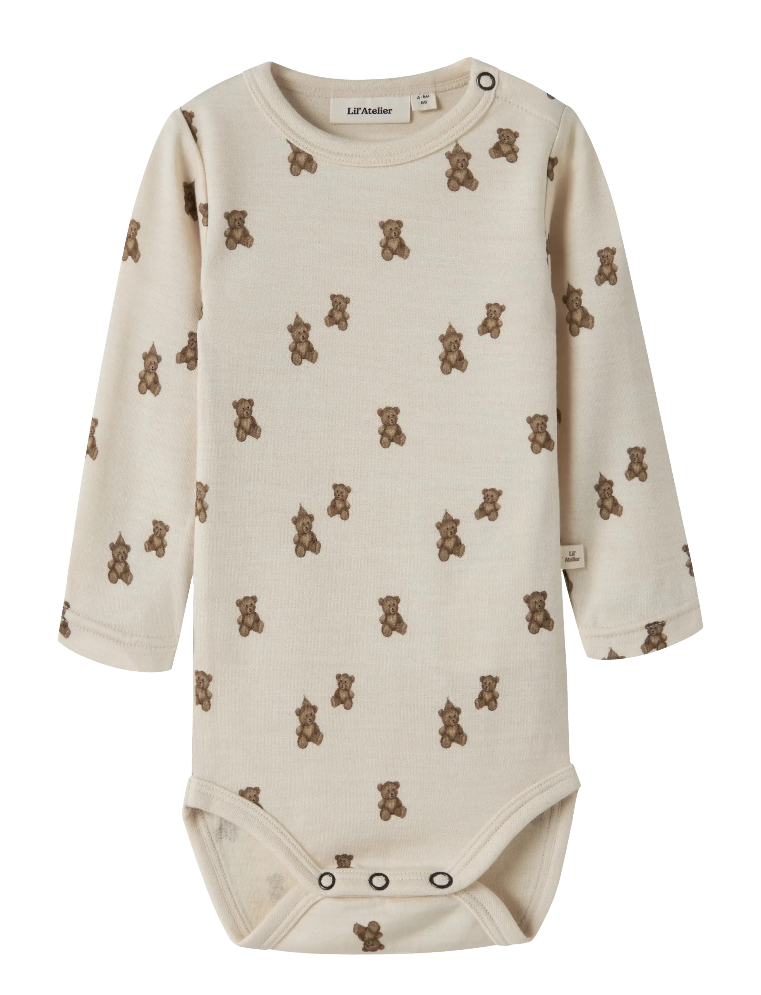 Lil'Atelier NBNNILO NUN WO/MO LS SLIM BODY LIL NOOS - Winterkollektion - TURTLEDOVE / cream