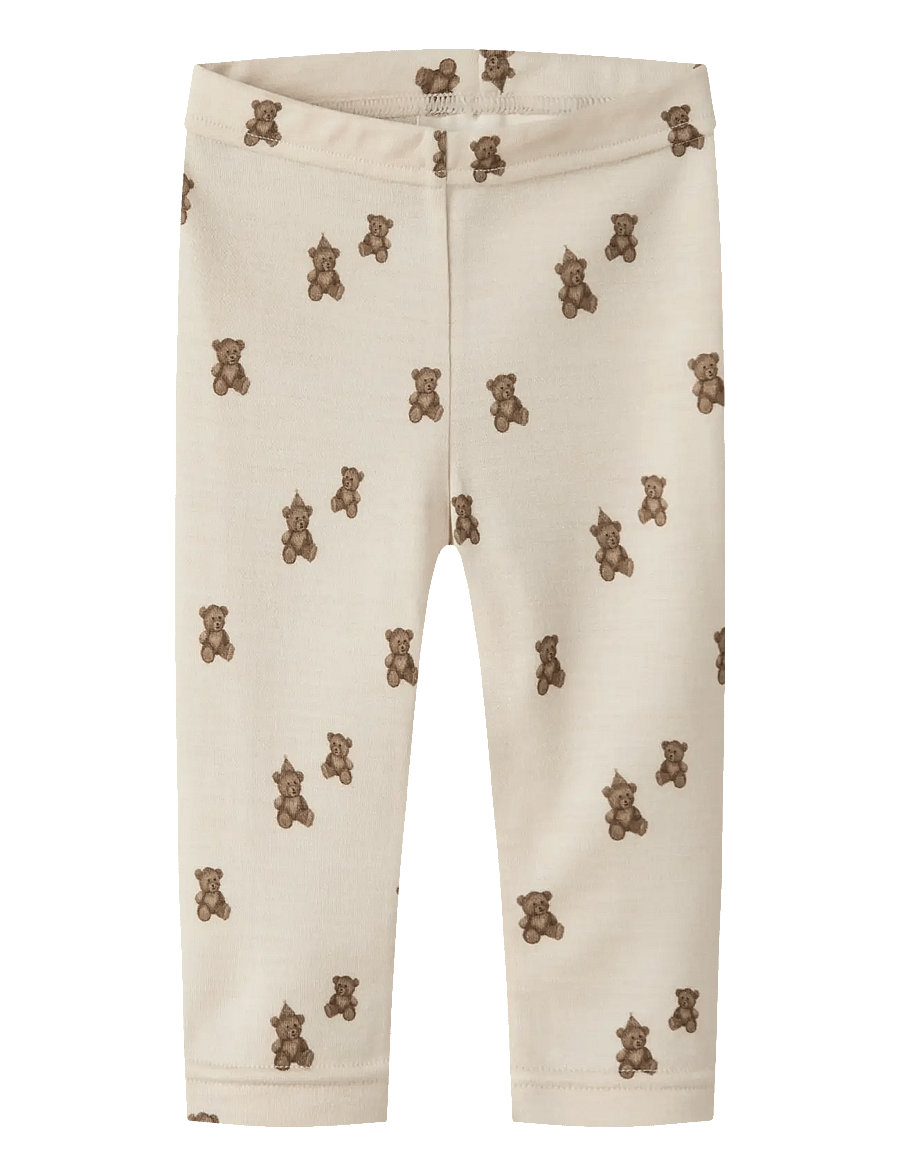 Lil'Atelier - NBNNILO NUN WO/MO SLIM LEGGINGS LIL NOOS - base layer baby - turtledove - 0