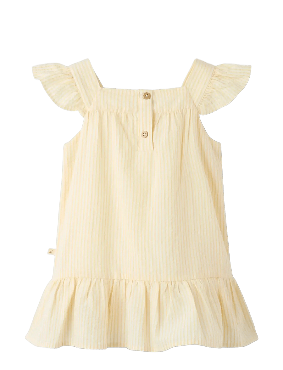 Lil'Atelier - NMFFOLLY STRAP LOOSE DRESS LIL - kurzärmelige freizeitkleider - coconut milk - 1