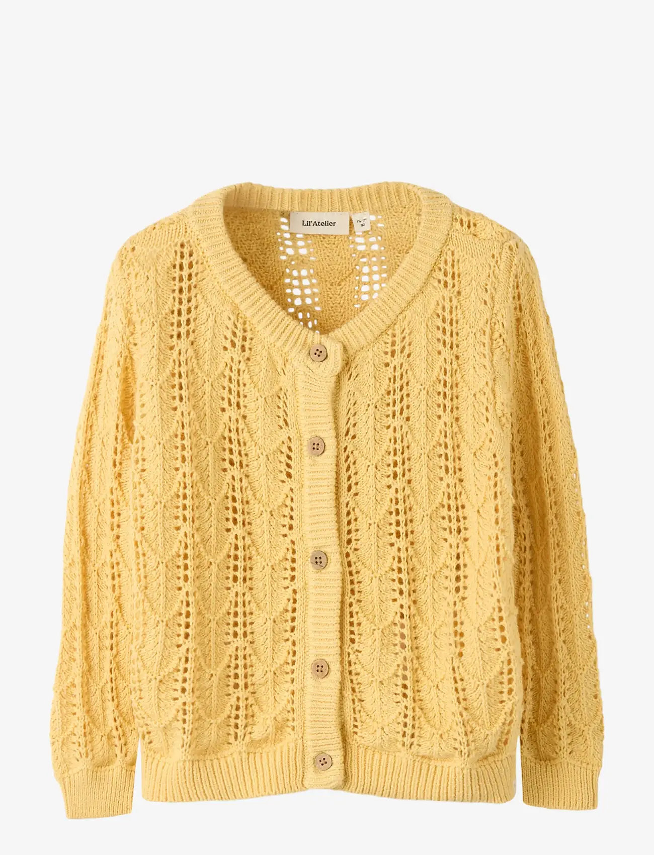 Lil'Atelier - NMFFEA LS KNIT CARD LIL - cardigans - sahara sun - 0