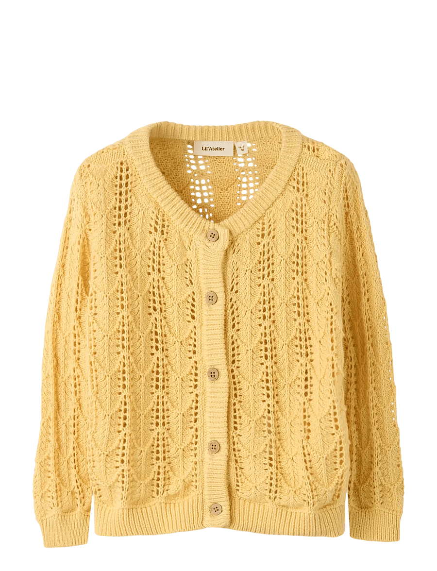 Lil'Atelier - NMFFEA LS KNIT CARD LIL - jakas - sahara sun - 0