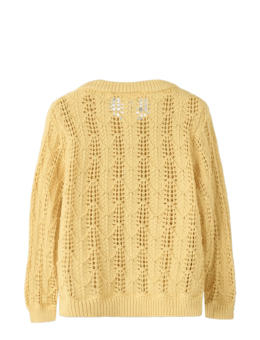 Lil'Atelier - NMFFEA LS KNIT CARD LIL - jakas - sahara sun - 1
