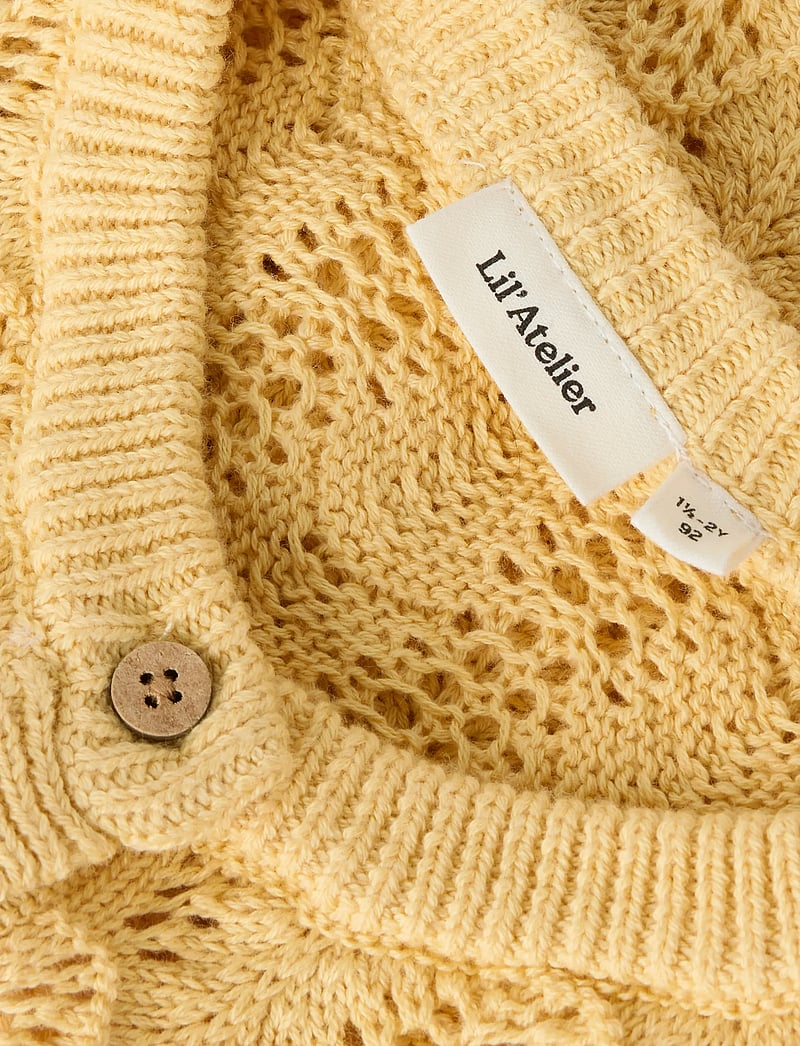Lil'Atelier - NMFFEA LS KNIT CARD LIL - cardigans - sahara sun - 2