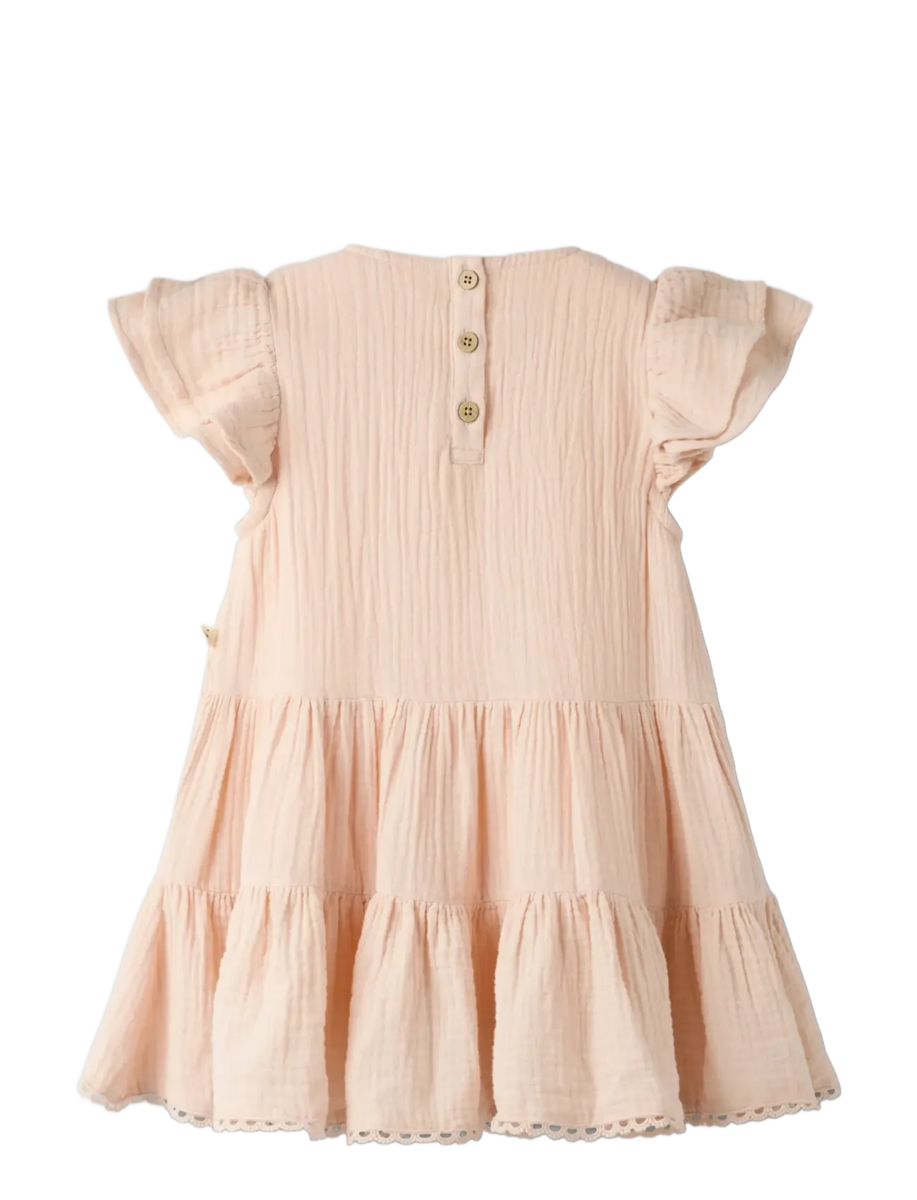 Lil'Atelier - NMFFULINA SS LOOSE DRESS LIL - short-sleeved casual dresses - peach whip - 1