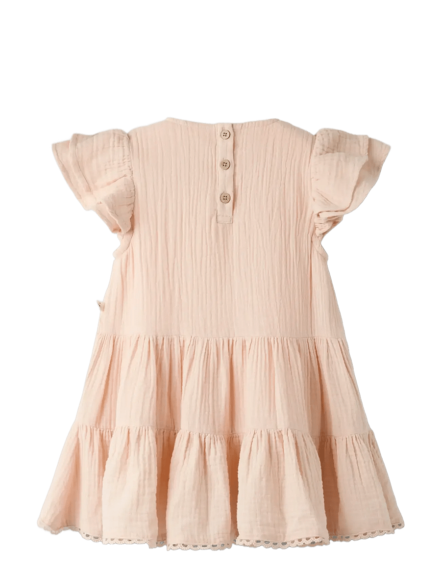 Lil'Atelier - NMFFULINA SS LOOSE DRESS LIL - kurzärmelige freizeitkleider - peach whip - 1