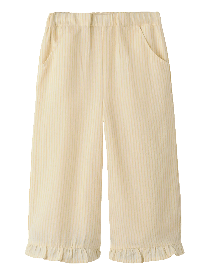 Lil'Atelier - NMFFOLLY WIDE PANT LIL - babyhosen - coconut milk - 0