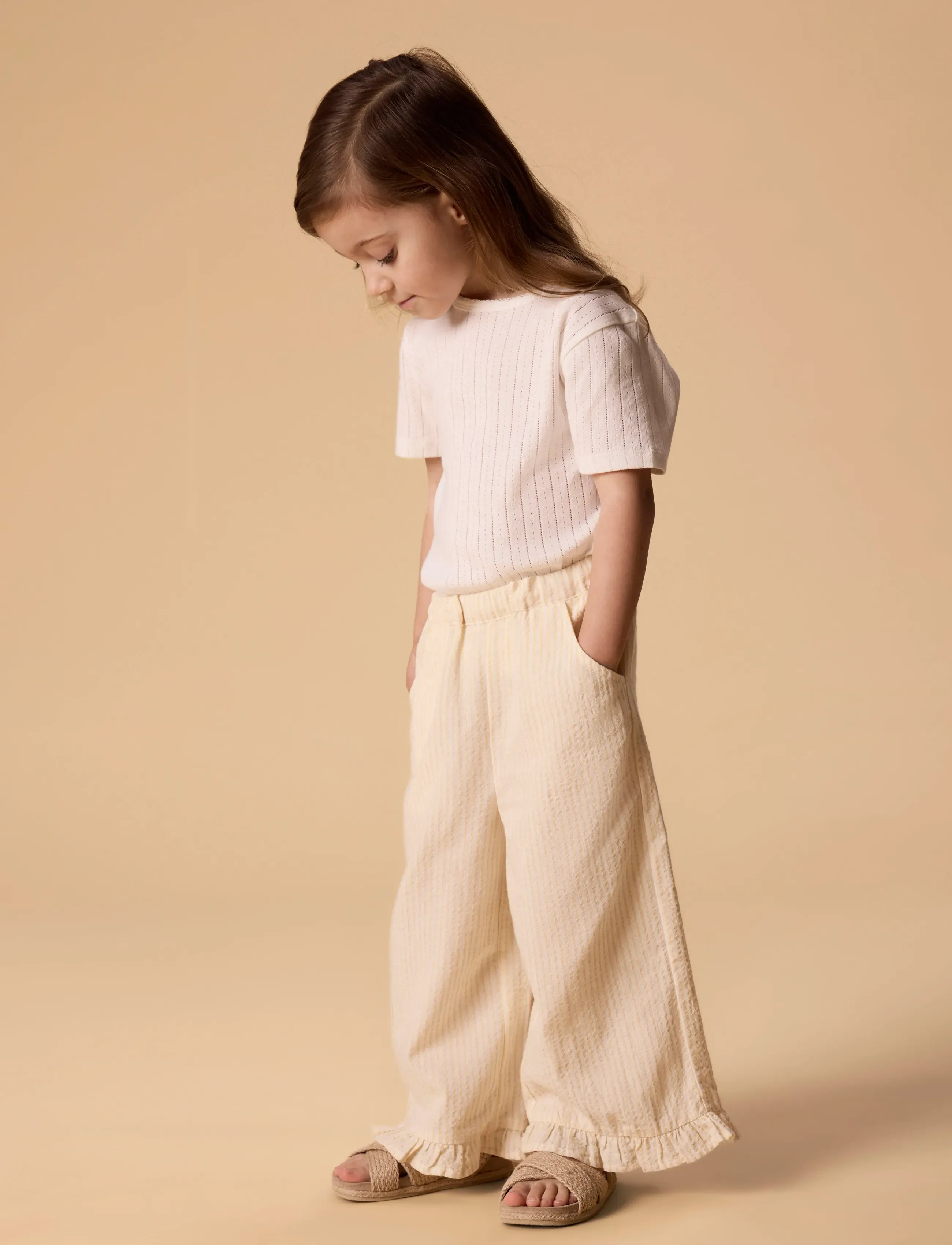 Lil'Atelier - NMFFOLLY WIDE PANT LIL - trousers - coconut milk - 2