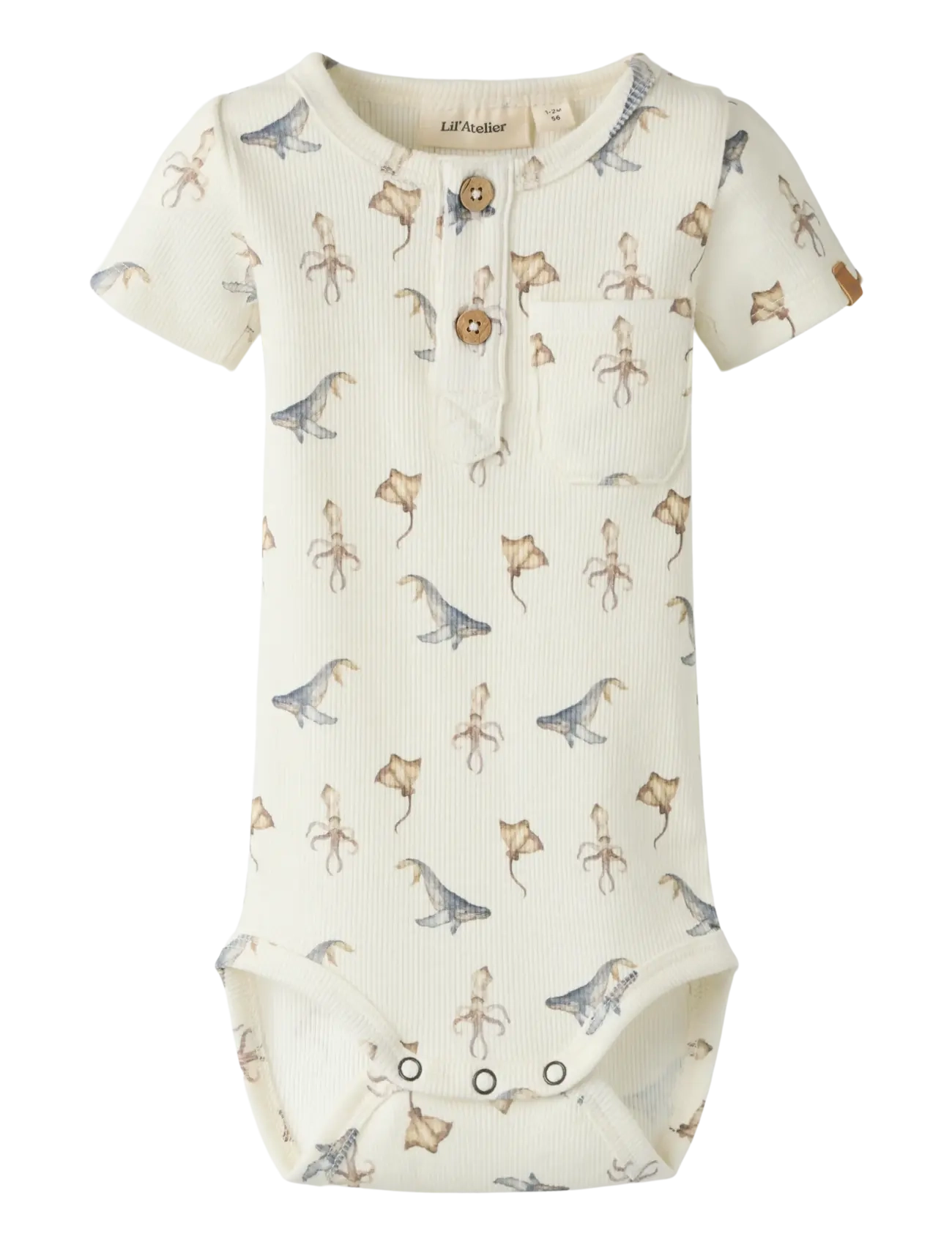 Lil'Atelier NBMLAVO ESI SS SLIM BODY LIL - Strampler - COCONUT MILK / cream