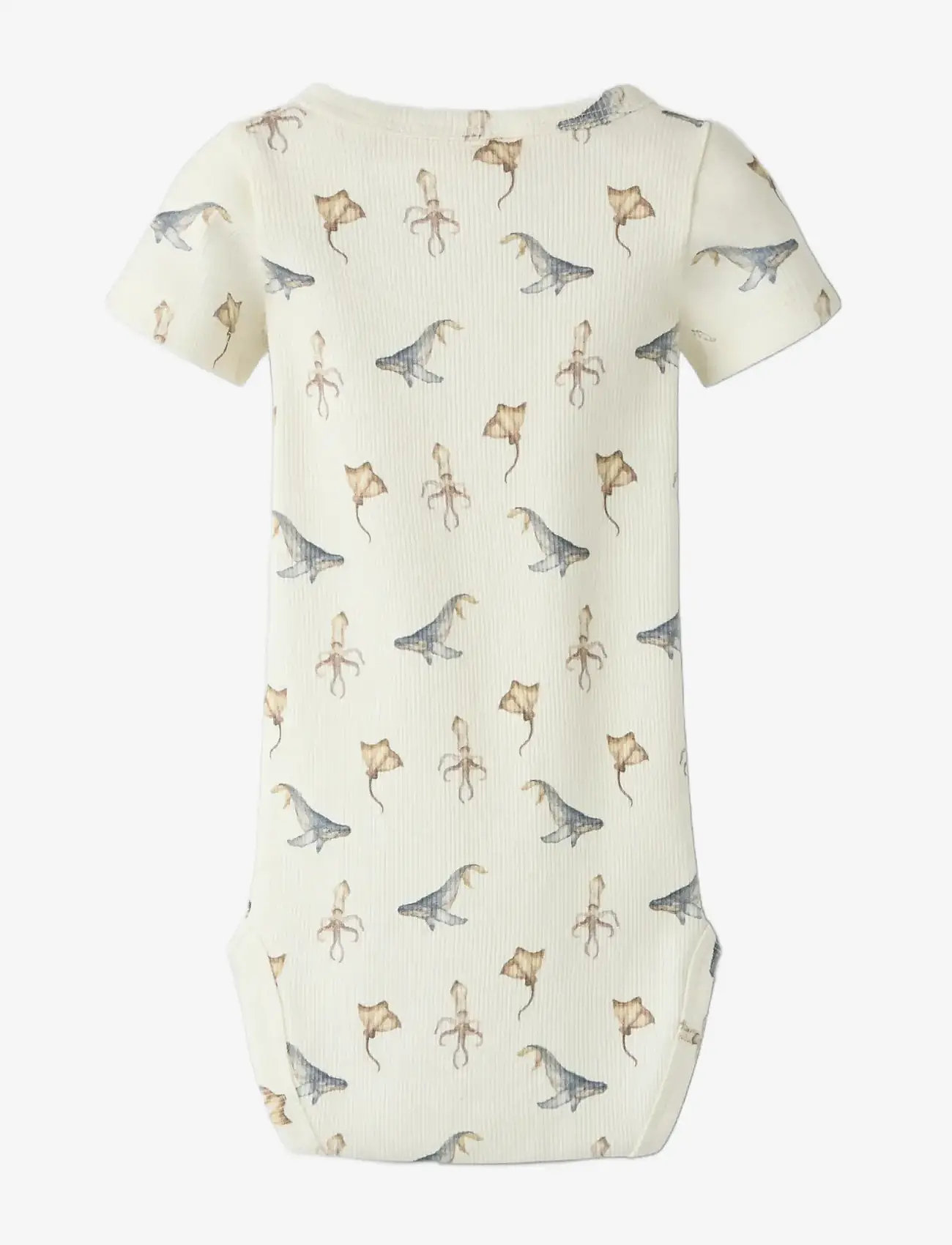 Lil'Atelier - NBMLAVO ESI SS SLIM BODY LIL - kurzärmelige bodys - coconut milk - 1