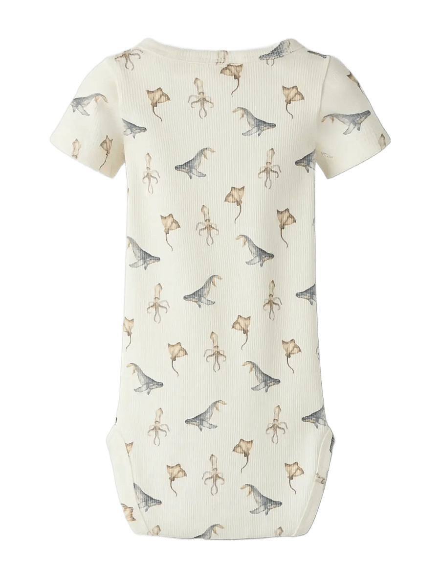 Lil'Atelier - NBMLAVO ESI SS SLIM BODY LIL - bodies à manches courtes - coconut milk - 1