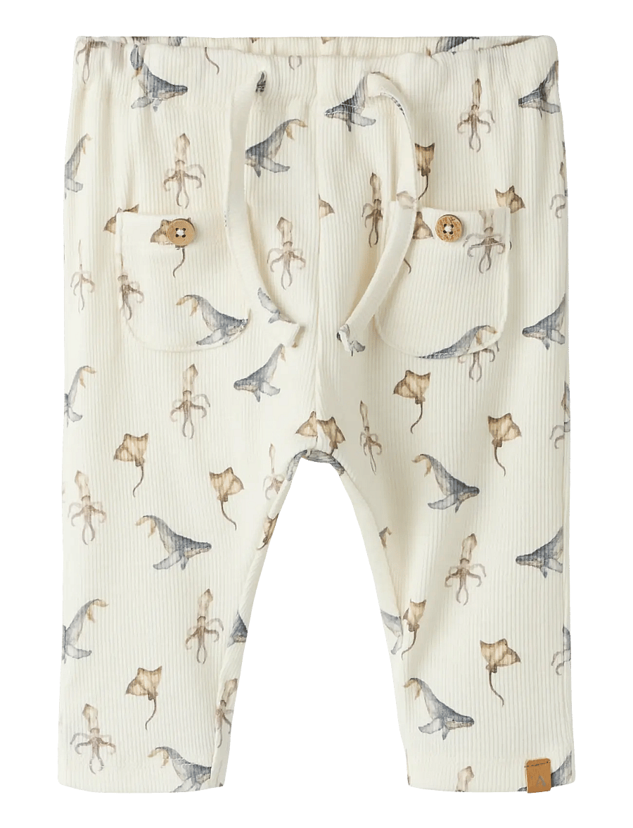 Lil'Atelier - NBMLAVO EKI LOOSE PANT LIL - babybukser - coconut milk - 0