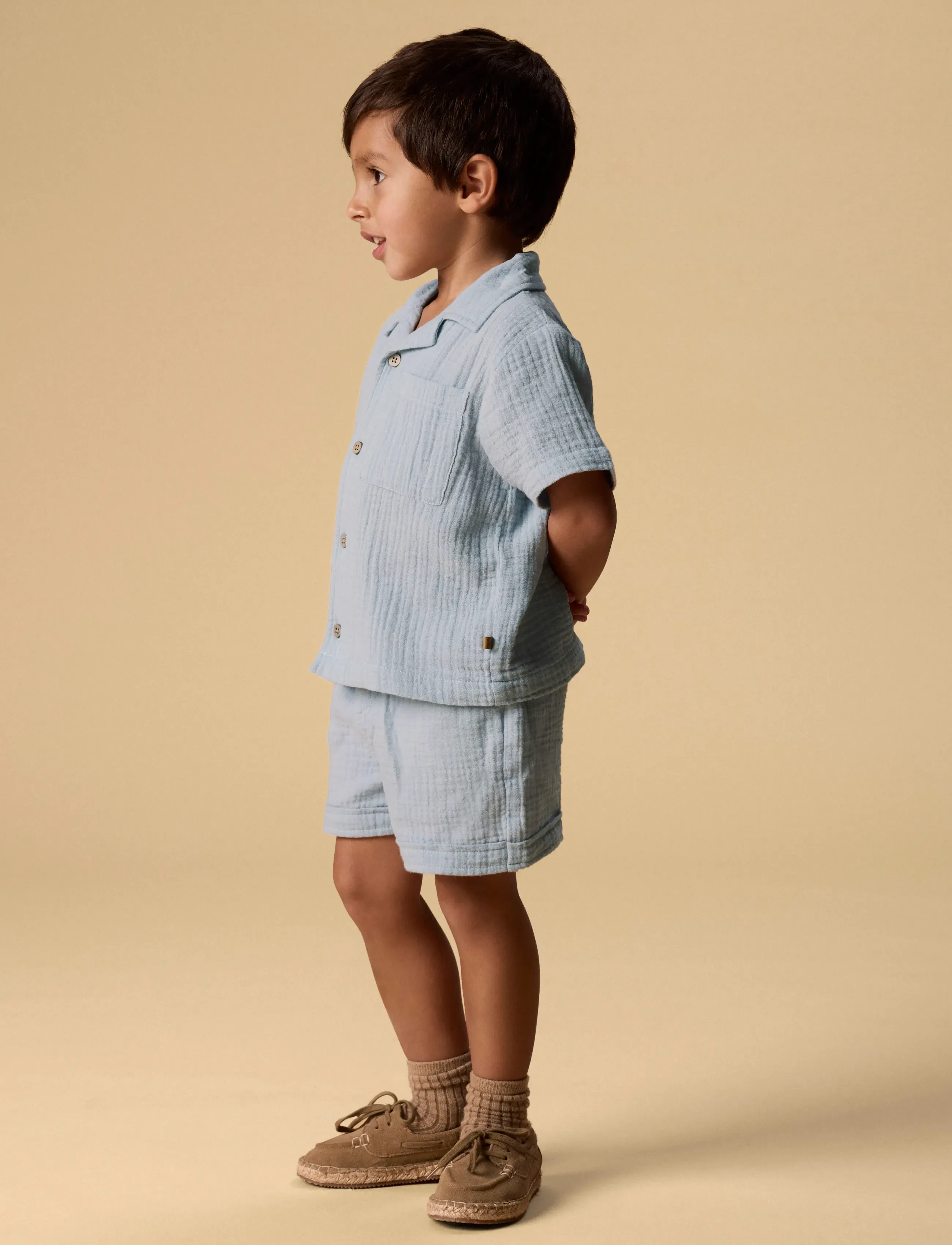 Lil'Atelier - NMMFULINA SHORTS LIL - lühikesed vabaajapüksid - zen blue - 2