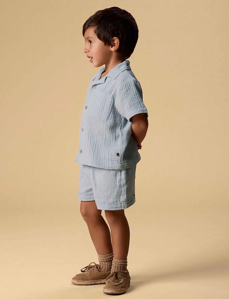 Lil'Atelier - NMMFULINA SHORTS LIL - casual shorts - zen blue - 2