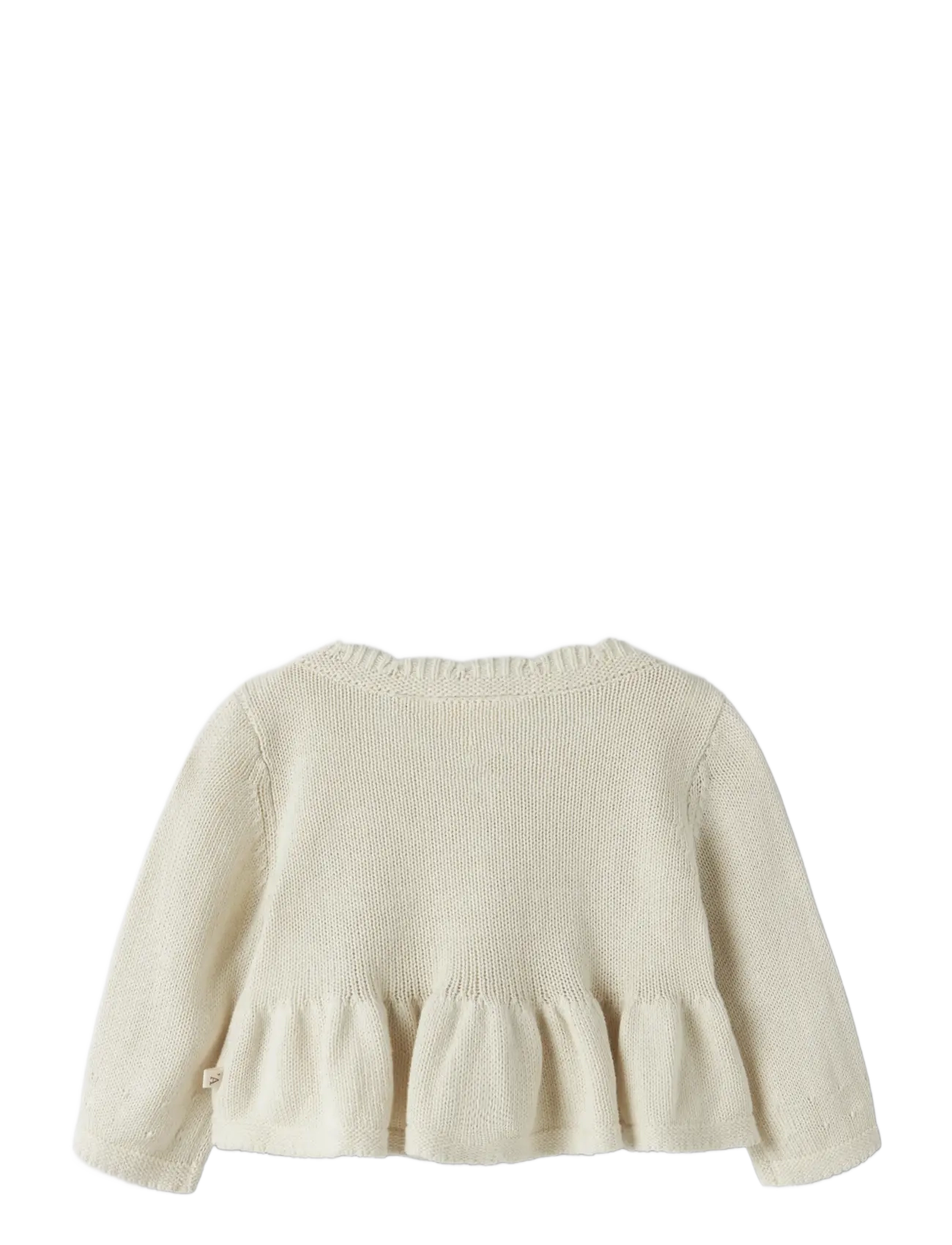 Lil'Atelier - NBFRAMLA RIR LS SHORT KNIT CARD LIL - cardigans - turtledove - 1