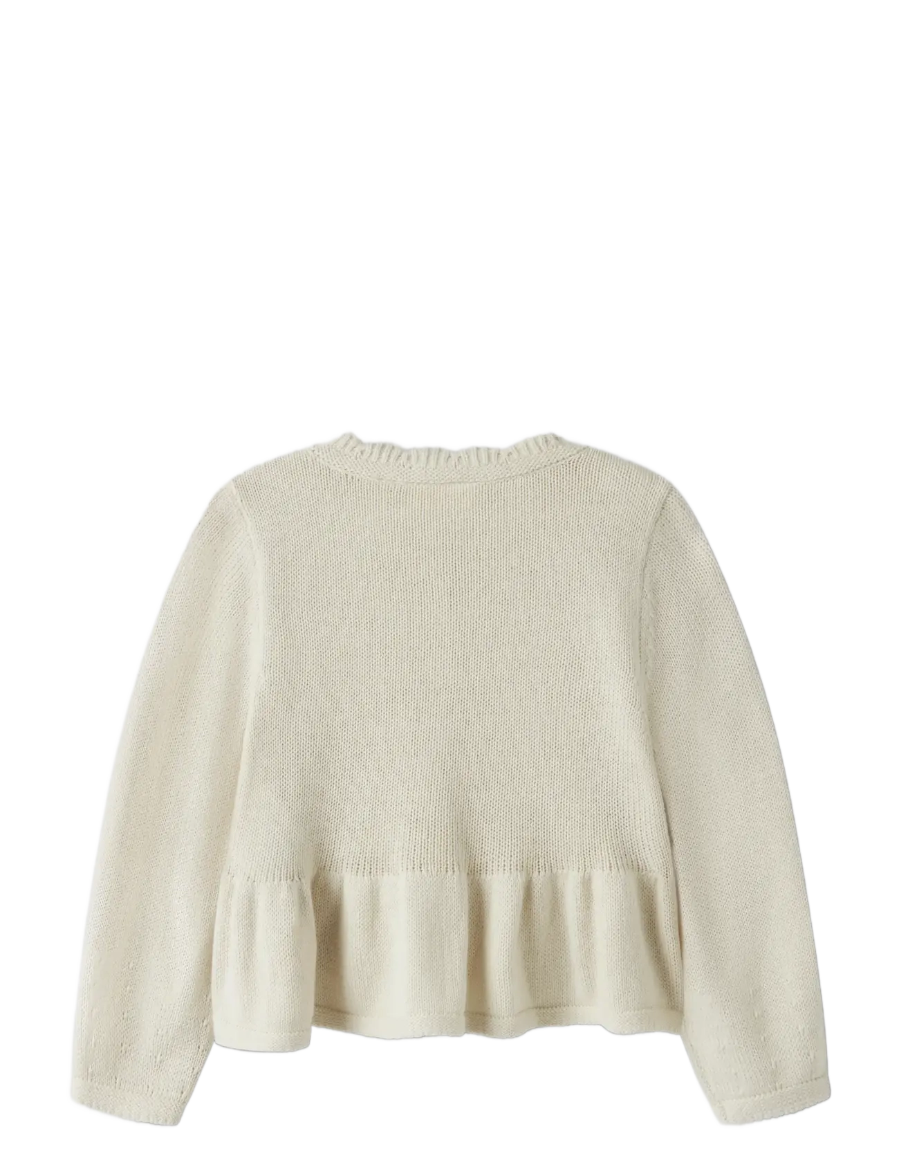 Lil'Atelier - NMFRAMLA RIR LS SHORT KNIT CARD LIL - cardigans - turtledove - 1