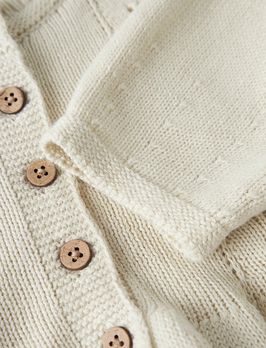 Lil'Atelier - NMFRAMLA RIR LS SHORT KNIT CARD LIL - cardigans - turtledove - 2