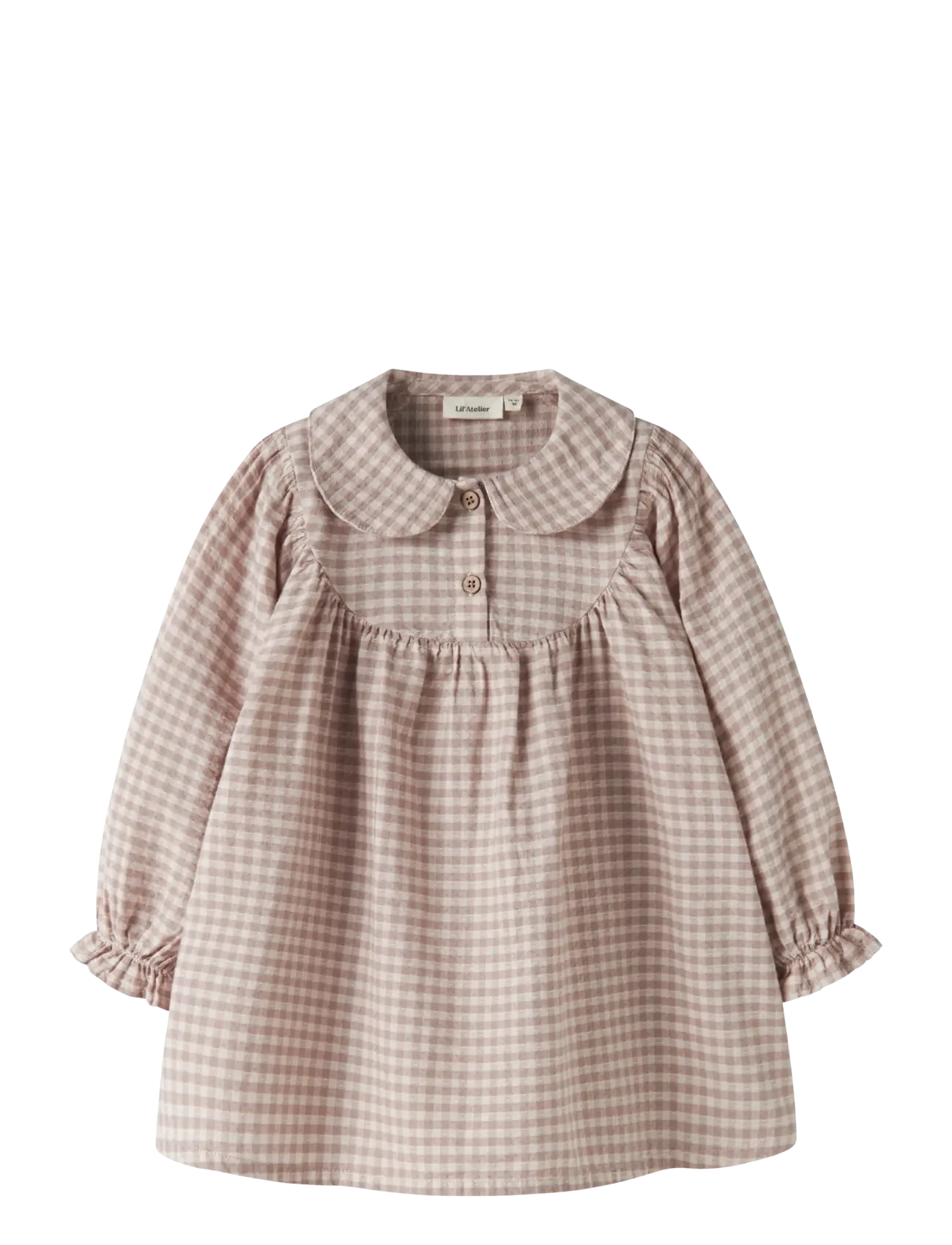 Lil'Atelier NMFREBBA LS LOOSE DRESS LIL - Långärmade babyklänningar - BARK / brown