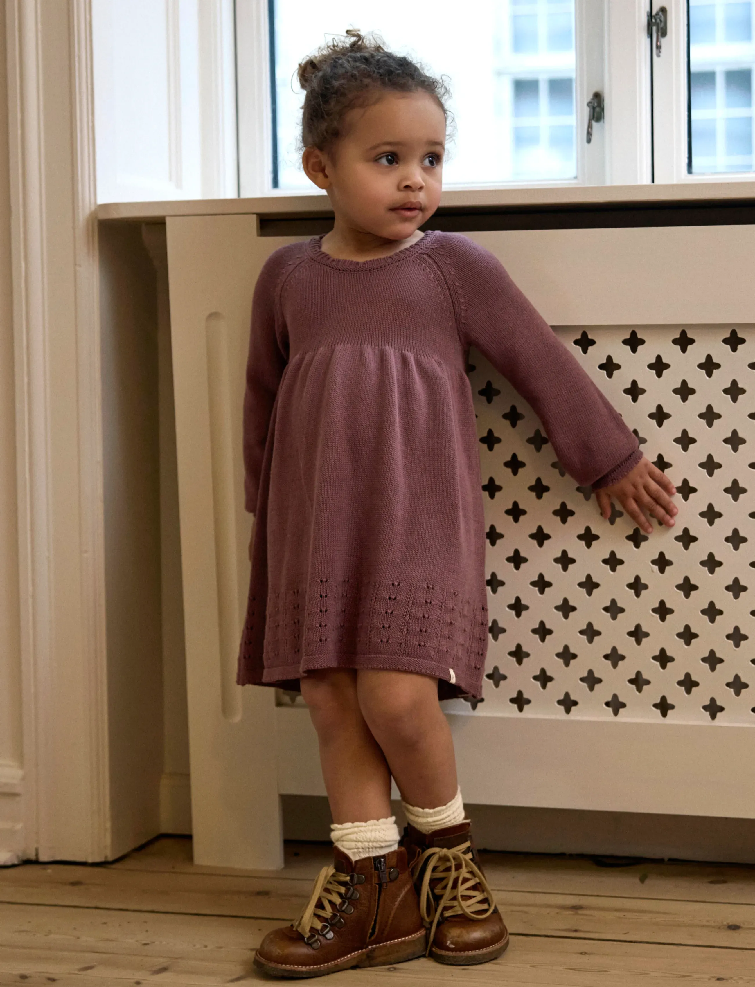 Lil'Atelier - NMFRAMLA RIR LS KNIT DRESS LIL - rose taupe - 2