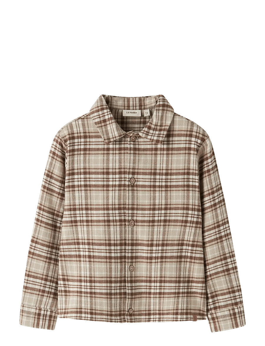 Lil'Atelier - NMMRENRIK LS LOOSE SHIRT LIL - white pepper - 0