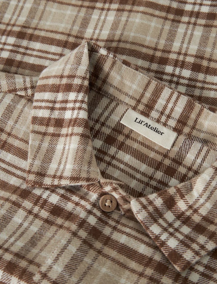 Lil'Atelier - NMMRENRIK LS LOOSE SHIRT LIL - white pepper - 4