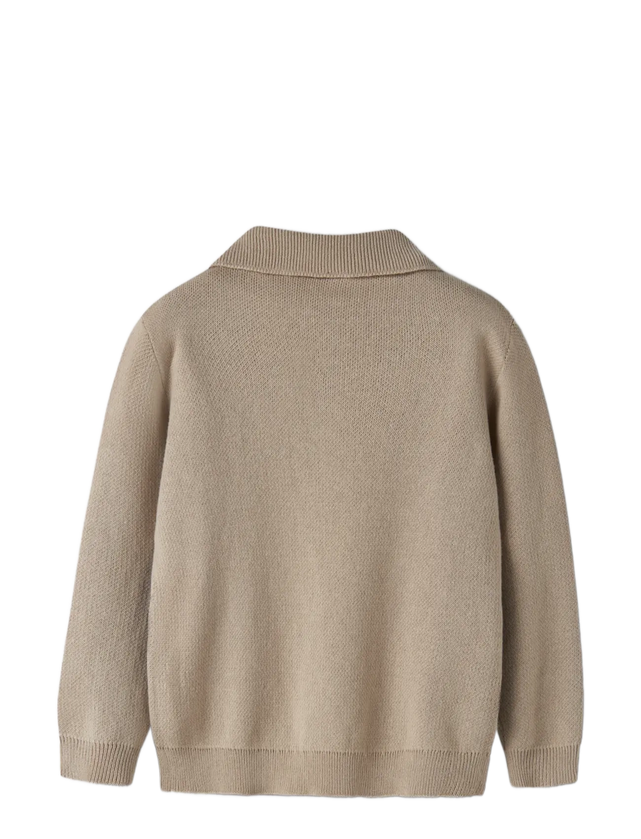 Lil'Atelier - NMMRONAN LS KNIT POLO LIL - white pepper - 1