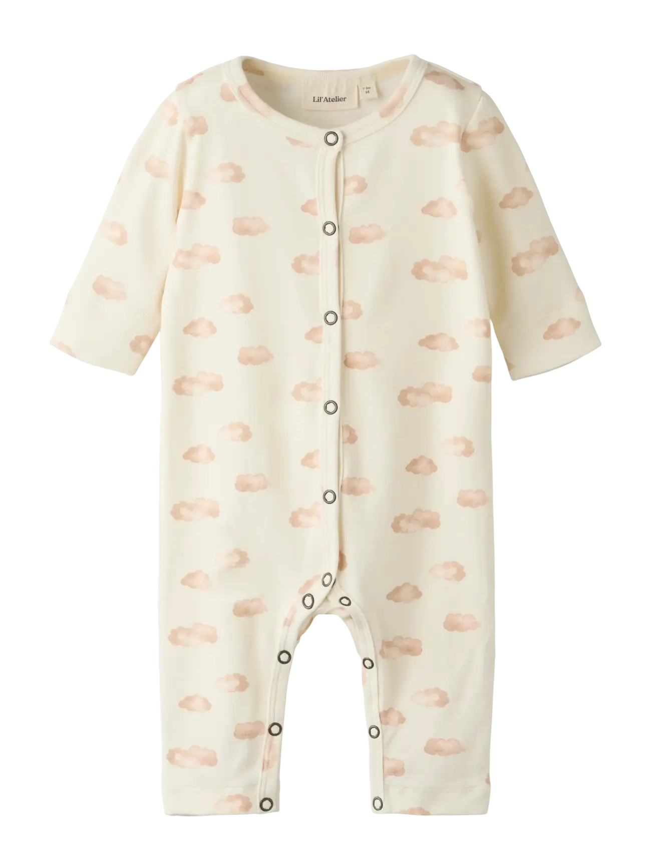 Lil'Atelier Nbfgio Ls Nightsuit Lil, Børn, Baby Sovedragt, Cream, Str: 62